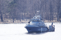 Военный корабль Латвии отправился на учения в Данию