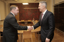 Встреча Артиса Пабрикса с министром Грузии