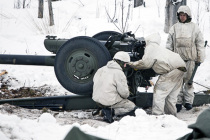 Артиллерийский батальон провёл зимние стрельбы