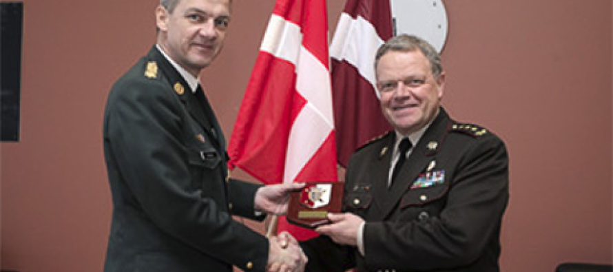 Визит датского командующего в Латвию