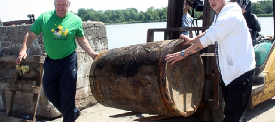 У мыса Таран рыбаки выловили 200-килограммовую мину XIX века