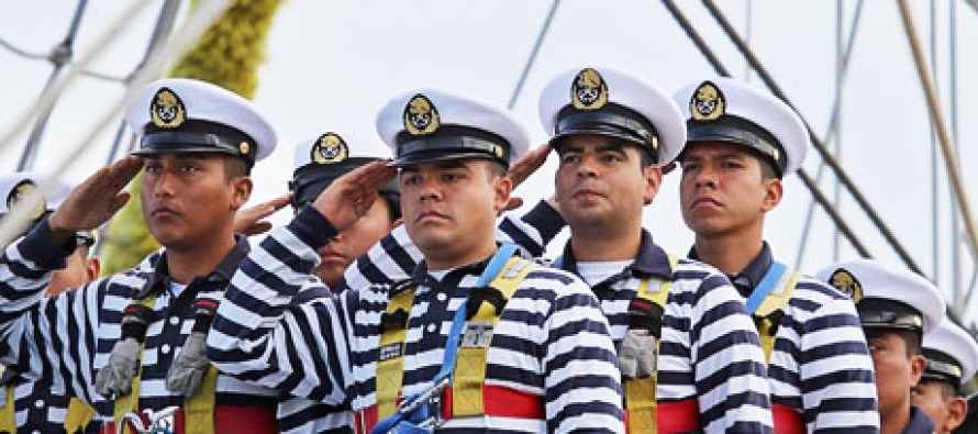 Мексиканские моряки в Санкт-Петербурге