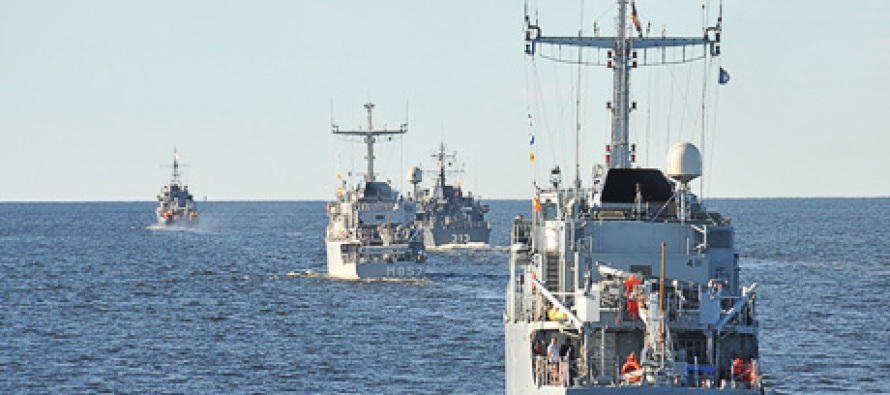 Совместные учения кораблей НАТО и России