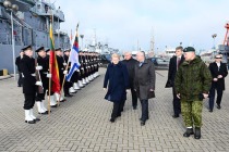Президент посетила базу ВМФ