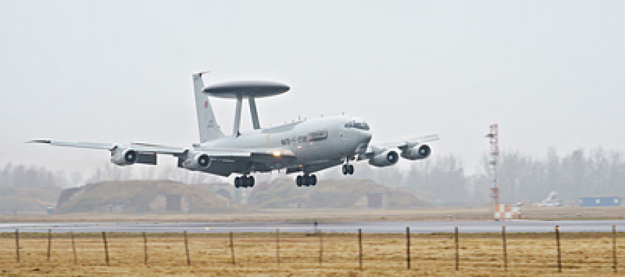 AWACS на авиабазе Зокняй в Шяуляе