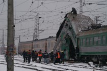 Столкновение поездов в Риге