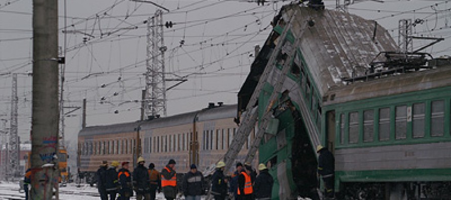 Столкновение поездов в Риге