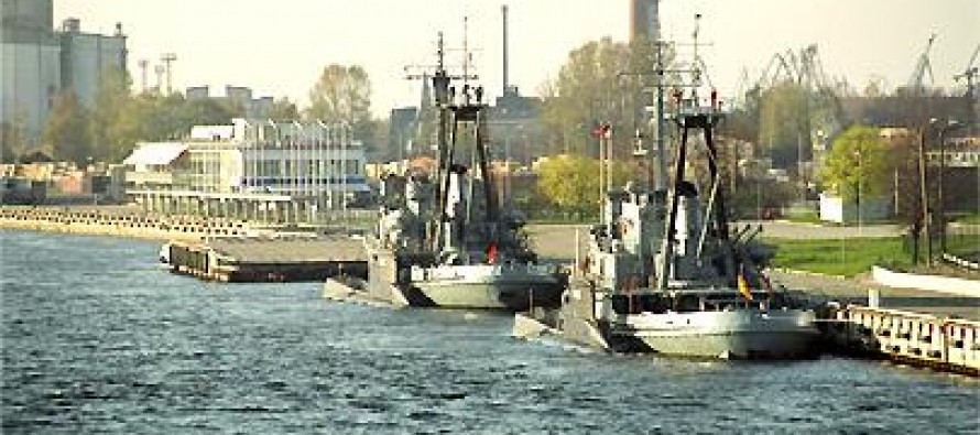 Визит подводных лодок в Ригу