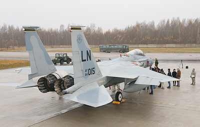 AWACS на авиабазе Зокняй в Шяуляе