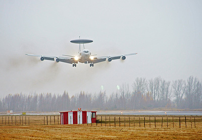 AWACS на авиабазе Зокняй в Шяуляе