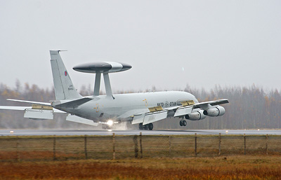 AWACS на авиабазе Зокняй в Шяуляе