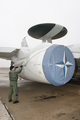 AWACS на авиабазе Зокняй в Шяуляе