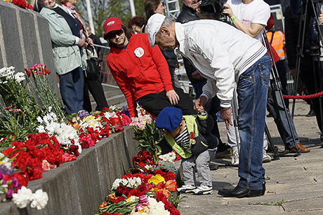 Празднование 9 мая 2014 года в Риге