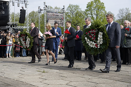 Празднование 9 мая 2014 года в Риге