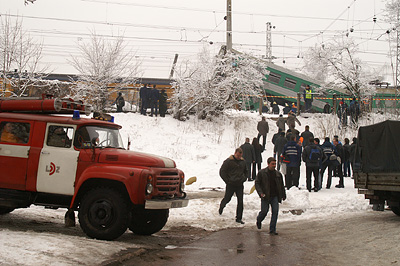 Столкновение поездов в Риге