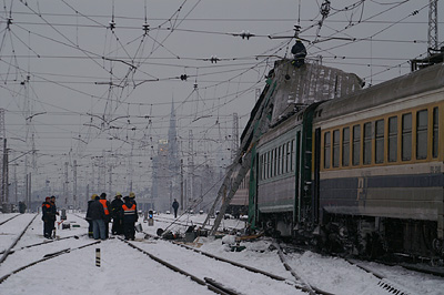 Столкновение поездов в Риге