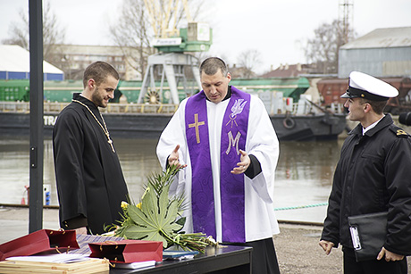 Флаг над «Резекне»