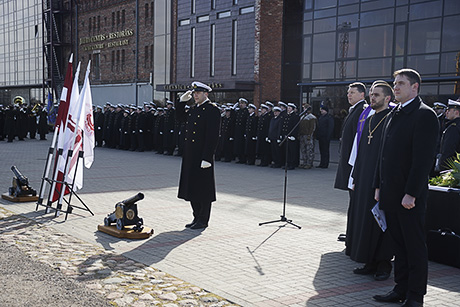 Флаг над «Резекне»