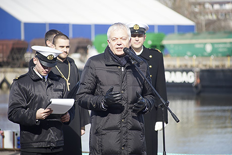 Флаг над «Резекне»