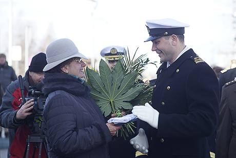 Флаг над «Резекне»