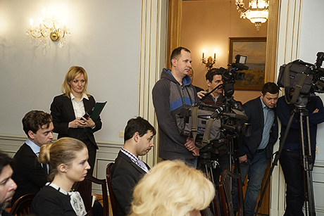 Пресс-конференция Вешнякова