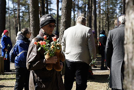 Митинг в Саласпилсе