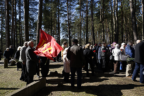 Митинг в Саласпилсе