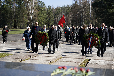 Митинг в Саласпилсе