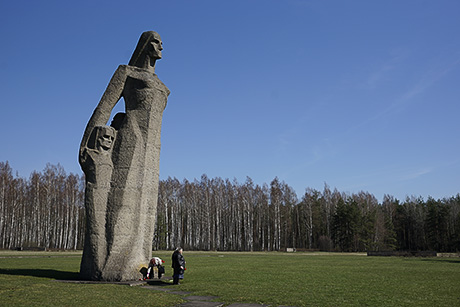 Митинг в Саласпилсе