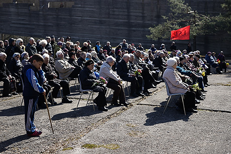 Митинг в Саласпилсе