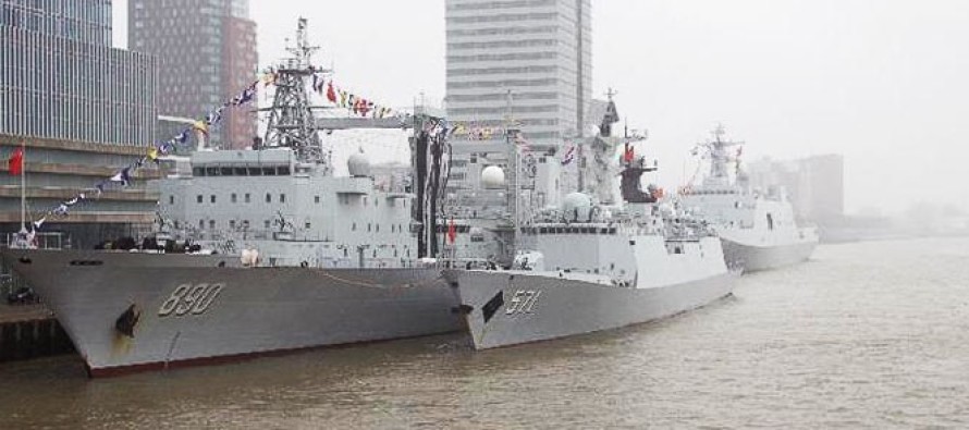 Китайские корабли в Роттердаме