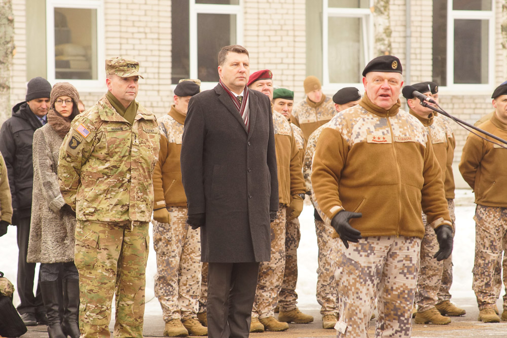 2-ой Кавалерийский в Адажи: Церемония