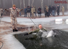 Военные учения «Зима» в Адажи