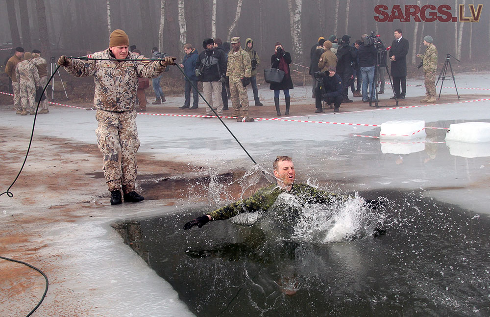 Военные учения «Зима» в Адажи