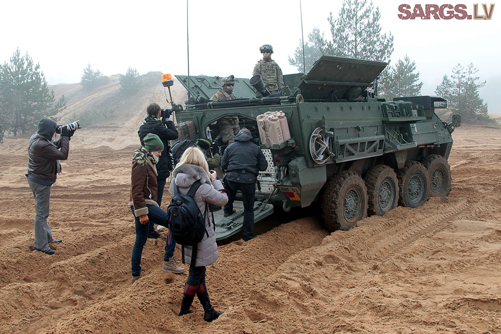 Военные учения «Зима» в Адажи