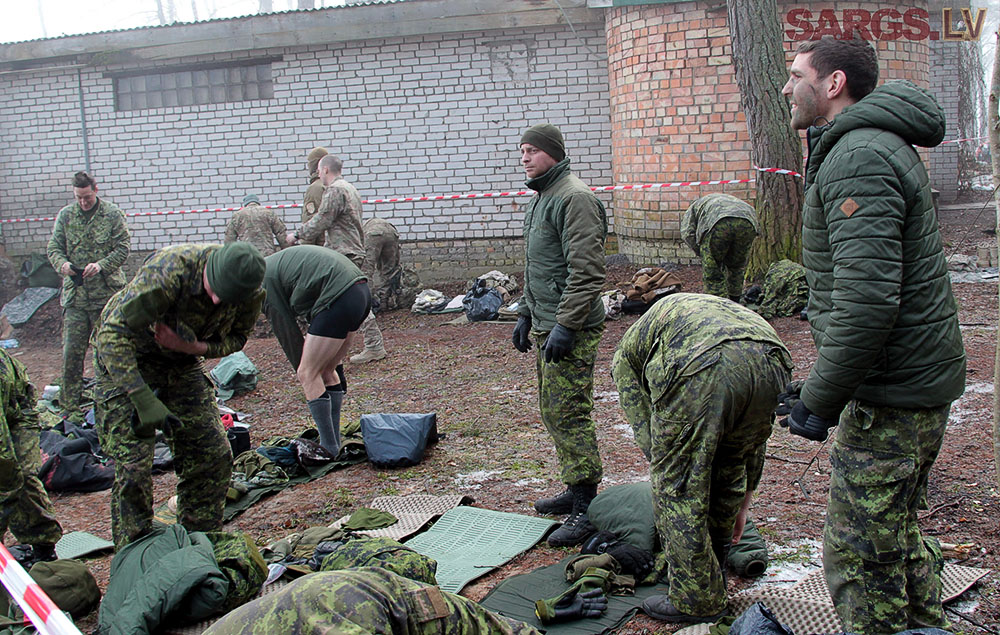 Военные учения «Зима» в Адажи