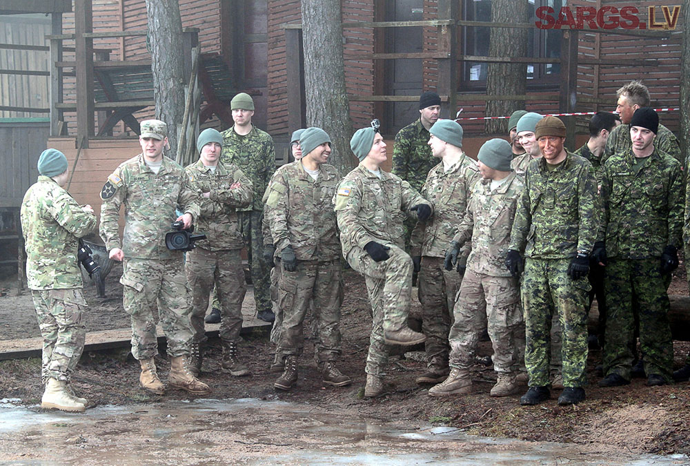 Военные учения «Зима» в Адажи