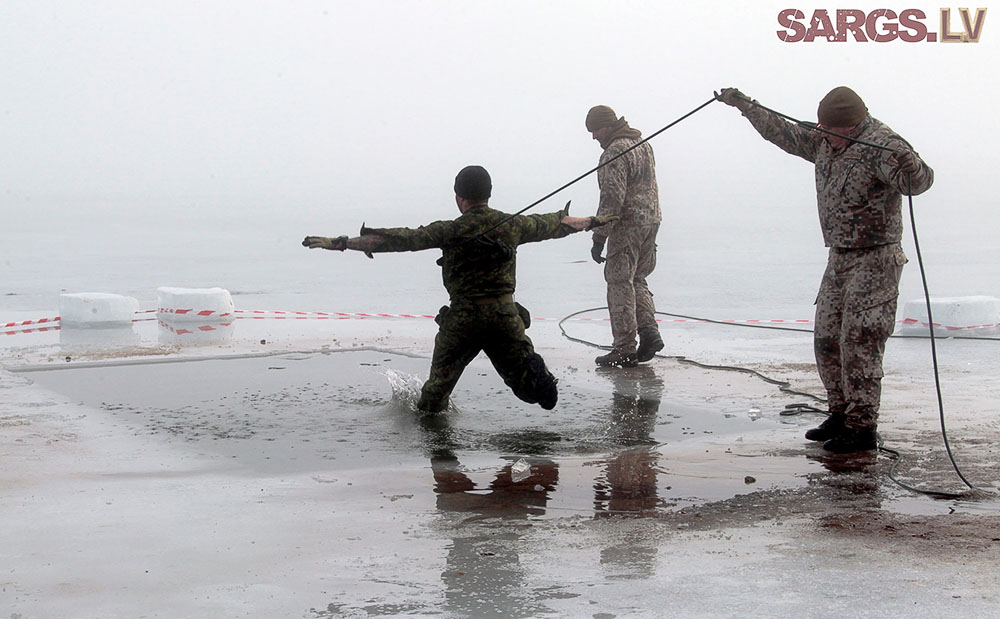 Военные учения «Зима» в Адажи