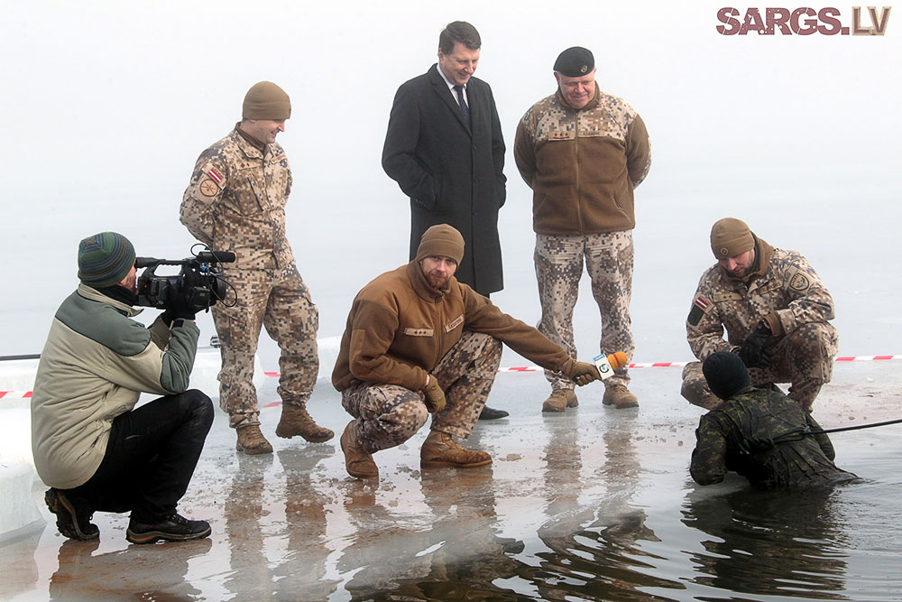 Военные учения «Зима» в Адажи