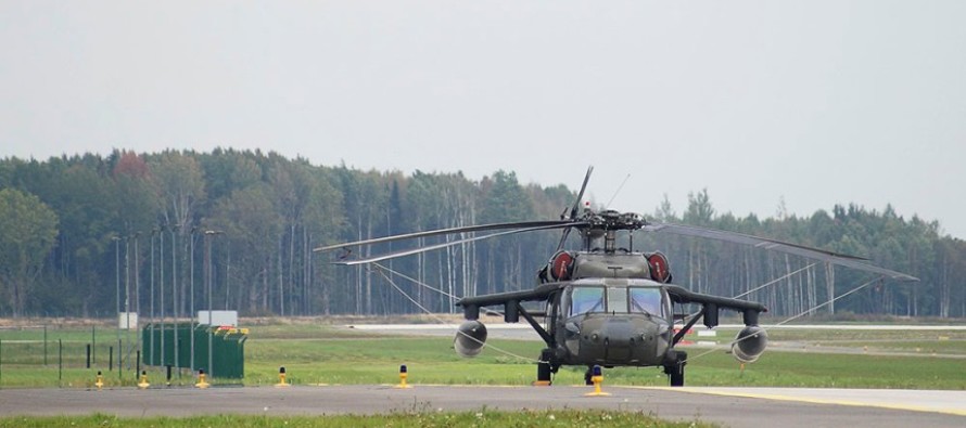 Совместные тренировки на вертолётах «Black Hawk»