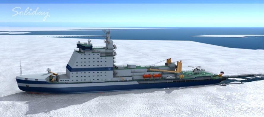 Заложен атомный двухосадочный ледокол «Сибирь»