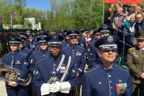 Оркестр ВВС США в Минске на параде Дня Победы