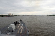 Эсминец USS Jason Dunham пришёл в Ригу
