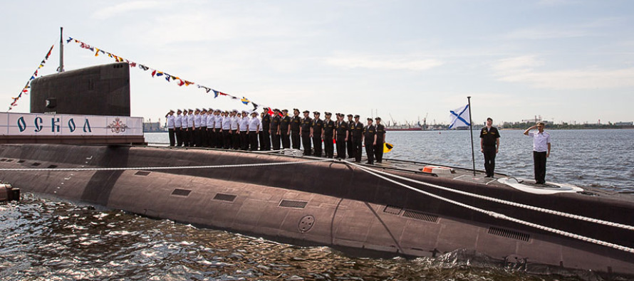 На «Старом Осколе» поднят Андреевский флаг