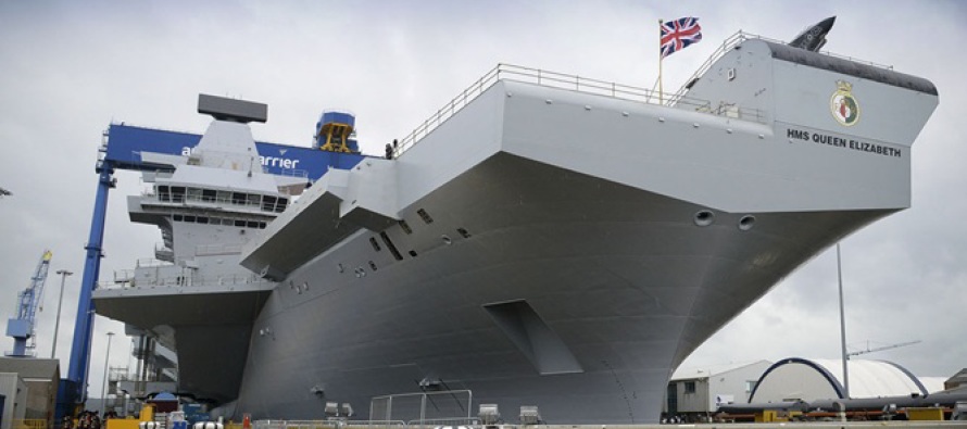 На авианосце HMS Queen Elizabeth запущен первый двигатель