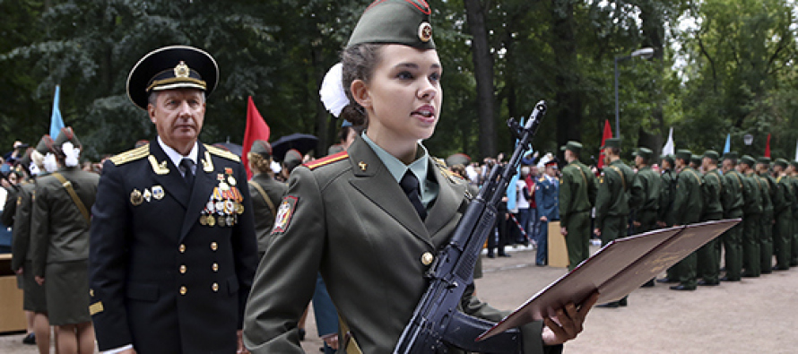 Принятие присяги в Военно-медицинской академии