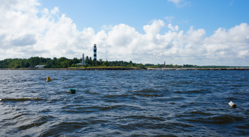 Место водолазных работ на Даугаве