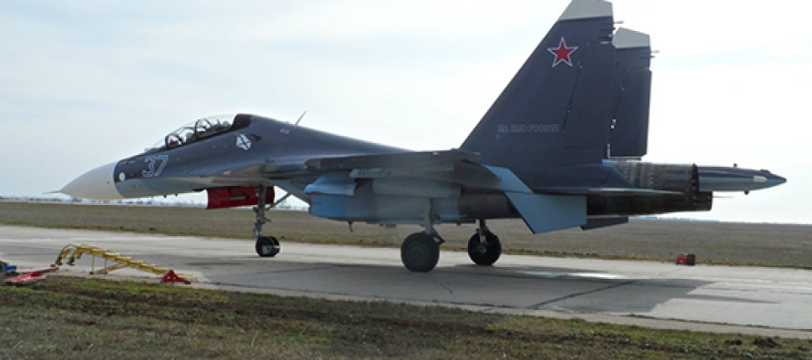 Новые Су-30СМ поступили в авиаполк Черноморского флота
