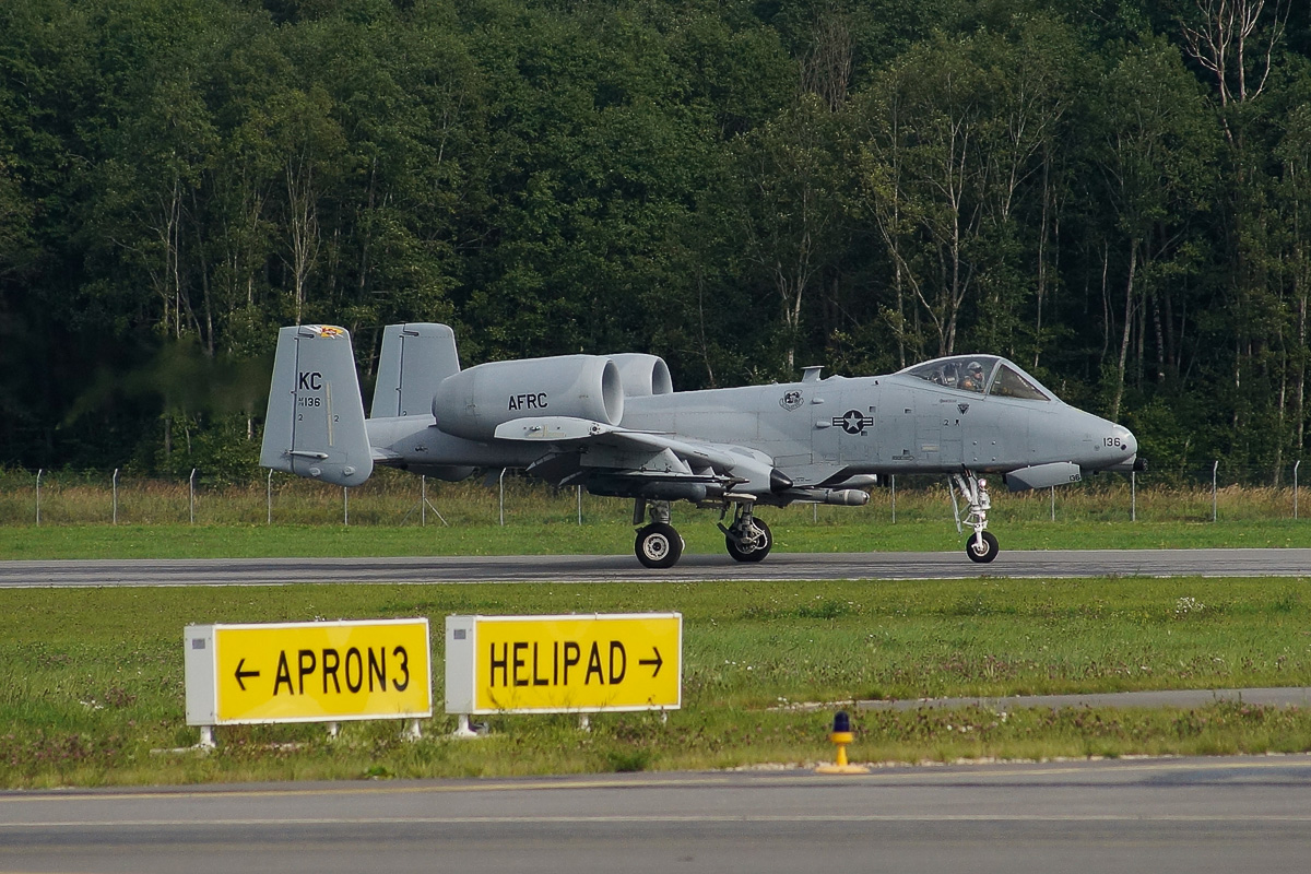 Авиабаза Лиелварде: A-10 Thunderbolt II