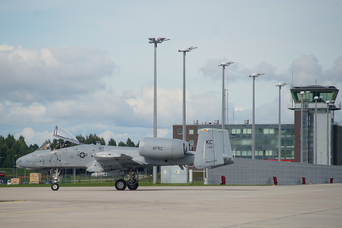 Авиабаза Лиелварде: A-10 Thunderbolt II